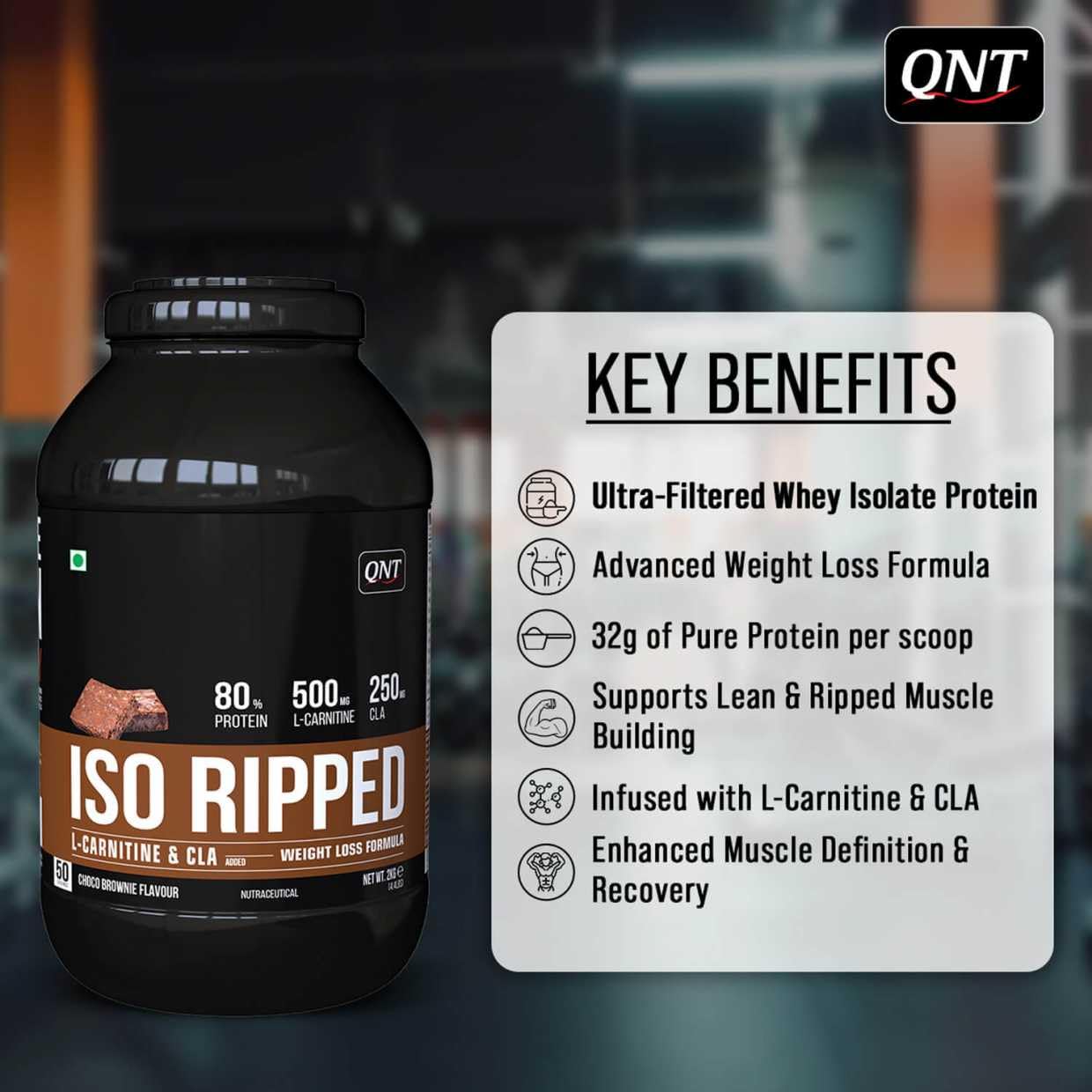 QNT ISO Ripped Whey Isolate Protein | For Ultimate Weight Loss & Lean Muscle Growth Whey Protein (2 kg, Kesar Malai Kulfi) — Amazon image 5