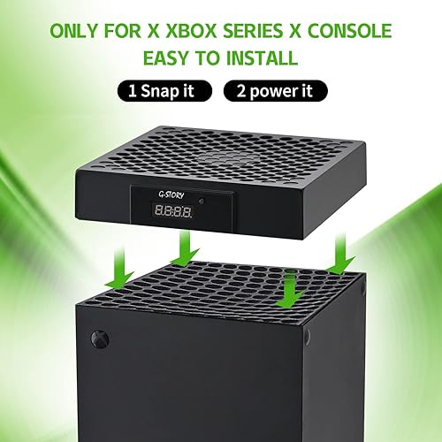 Miniatura 2 de G-STORY Cooling Fan for Xbox Series X with Automatic Fan Speed Adjustable by Temperature, LED Display, High Performance Cooling, Low Noise, 3 Speed