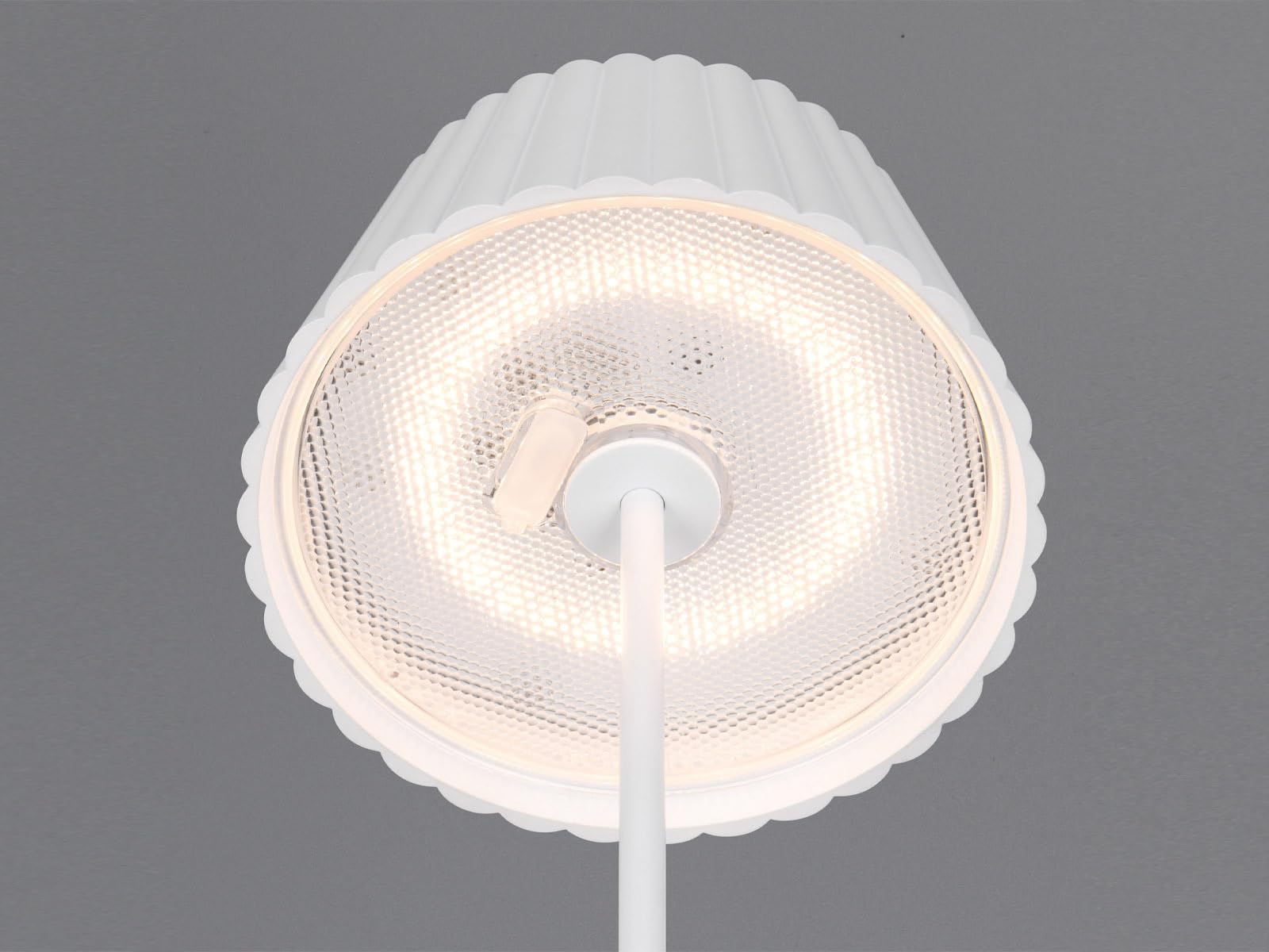 Set di 2 lampade da tavolo a batteria per esterni, senza fili, colore bianco, altezza 39 cm