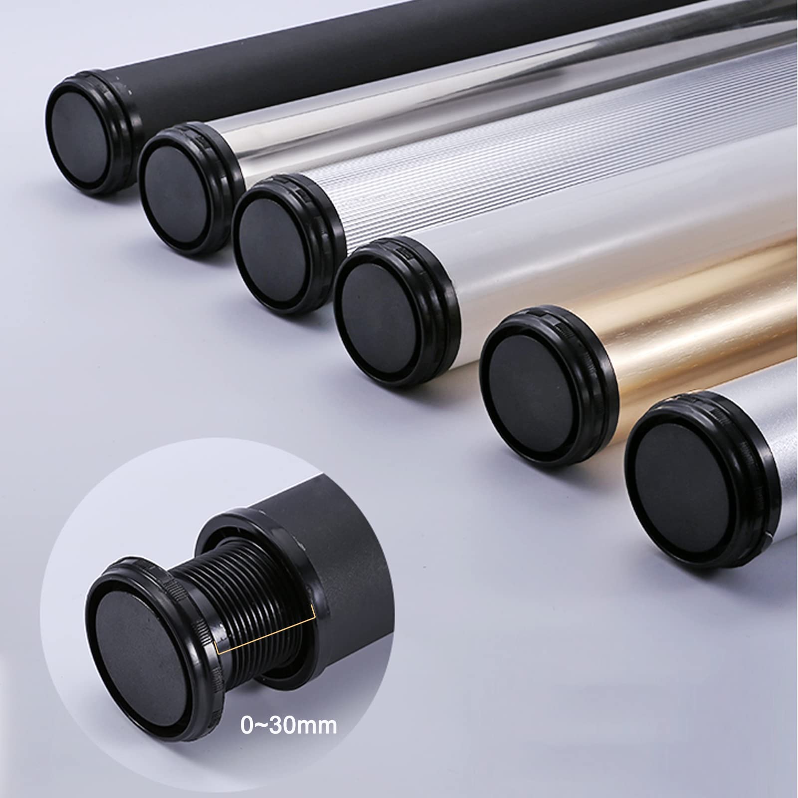 Metalowe futrzane nogi białe aluminiowe nóżki do biurka i szafki kuchennej niestandardowa wysokość (70 cm) zawiera śruby idealne do projektów DIY.