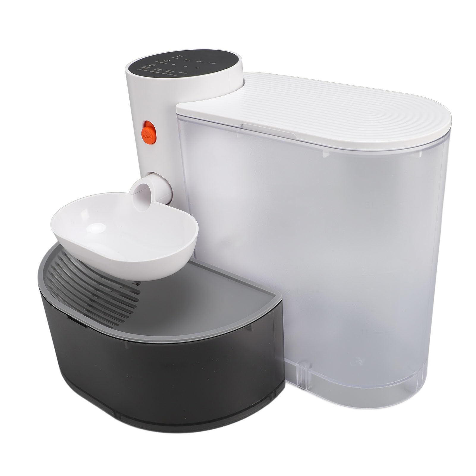 KIMISS Dispensador de Agua de Gato Inteligente 3L Fuente Automática de Agua de Mascotas con Batería Recargable de Iones de Litio-tazón de de Mascotas Auto-reclutamiento para Gatos y Perros