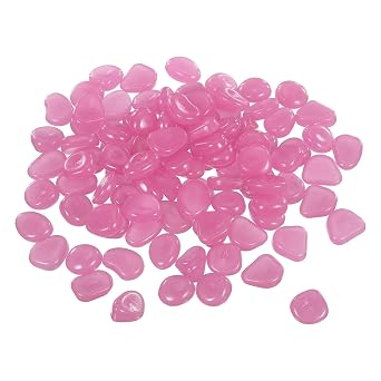 Glow in the Dark Stones Luminous Pebbles 200Pcs Light Purple
