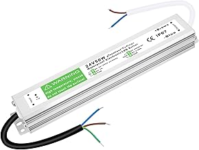 HNCY Transformateur 220V 24V 50W, Alimentation 24V 2.08A, LED Transformateur 24 Volt, LED Driver Convertisseur AC à DC, Adaptateur Tension Constante, Sans Scintillement, Sans Bruit, Non Dimmable