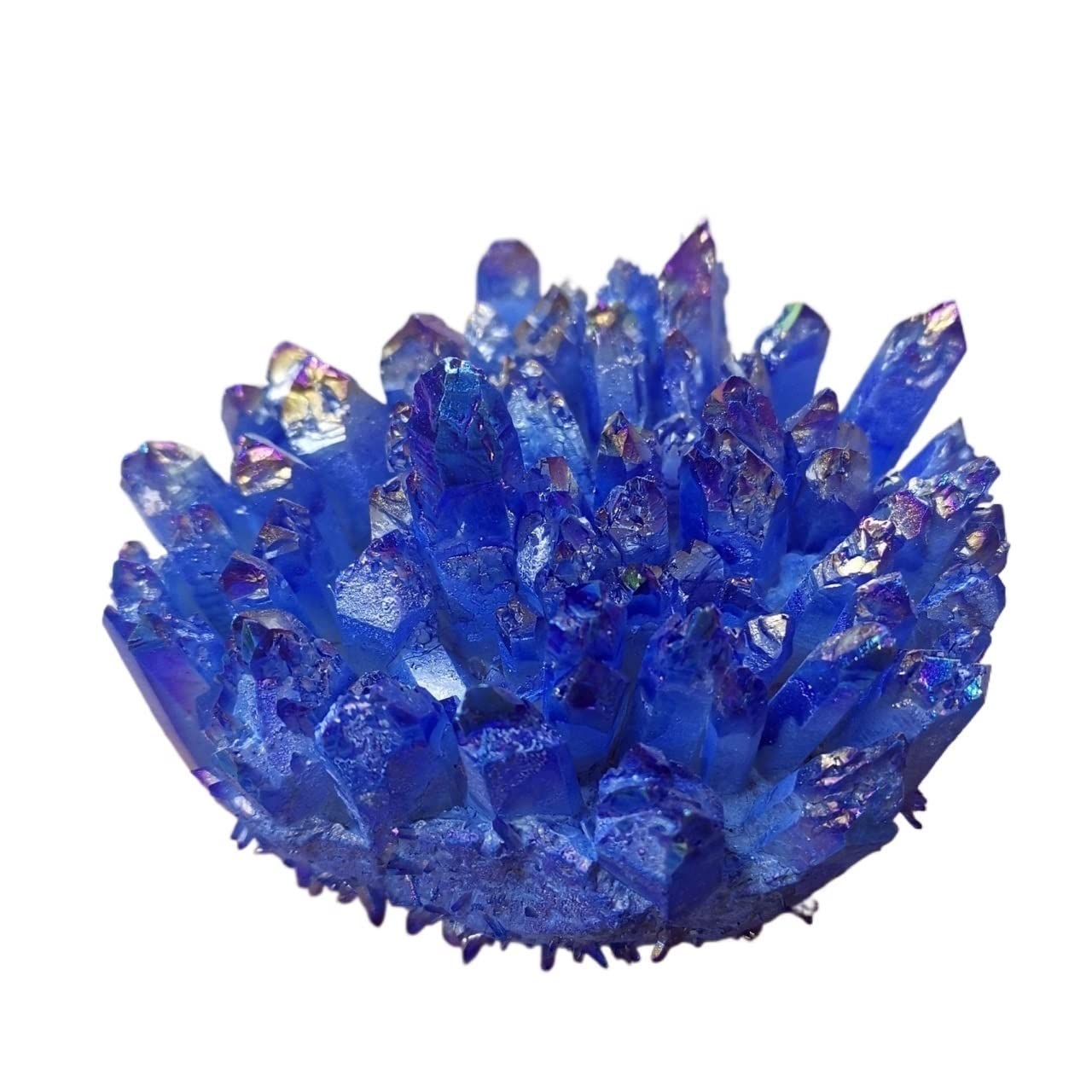 Quartz de Décoration Couleur Cristal Rouge et Bleu Éclatant - Cluster de Collection