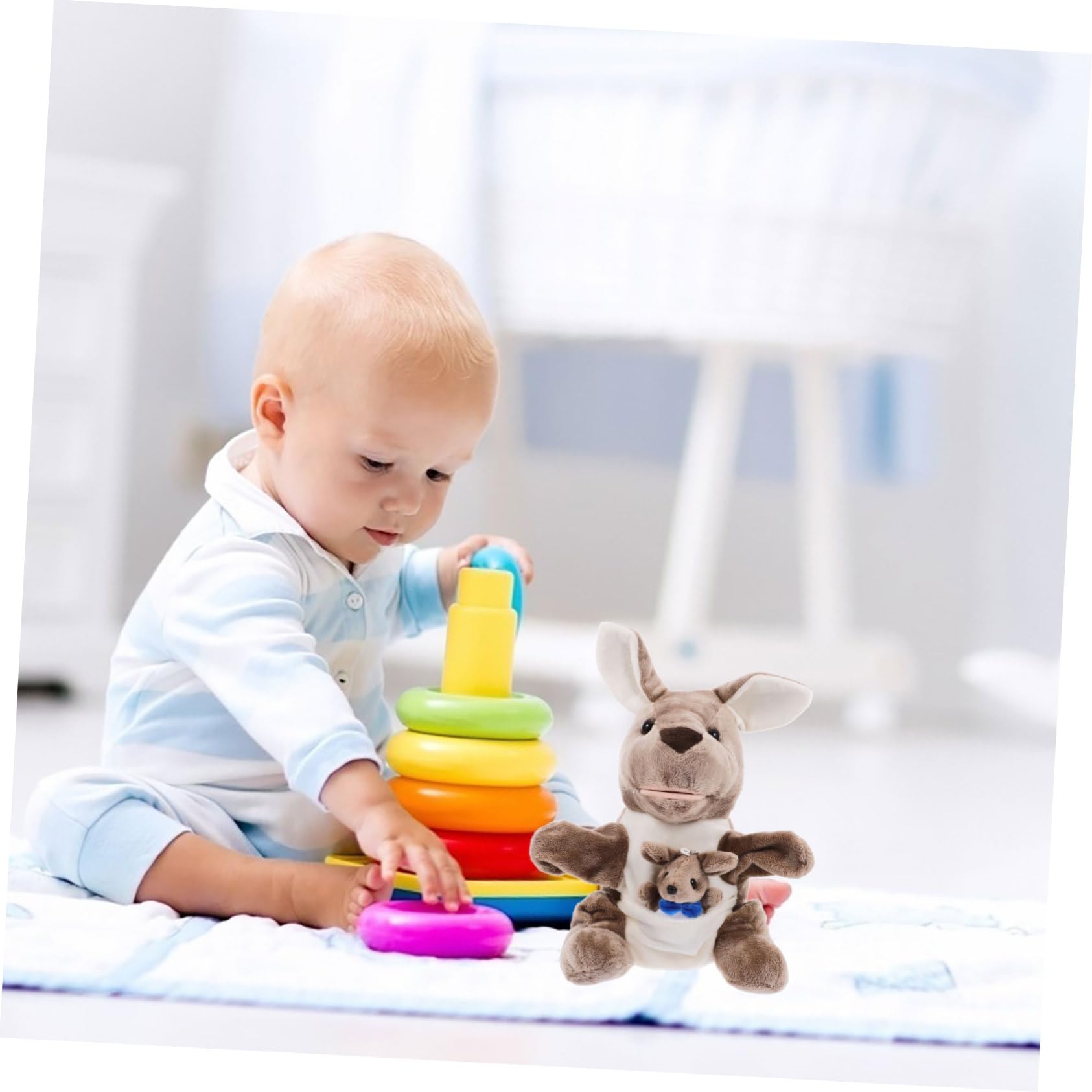 VICASKY Marionnette à Main De Lion - Jouet Interactif En Plastique