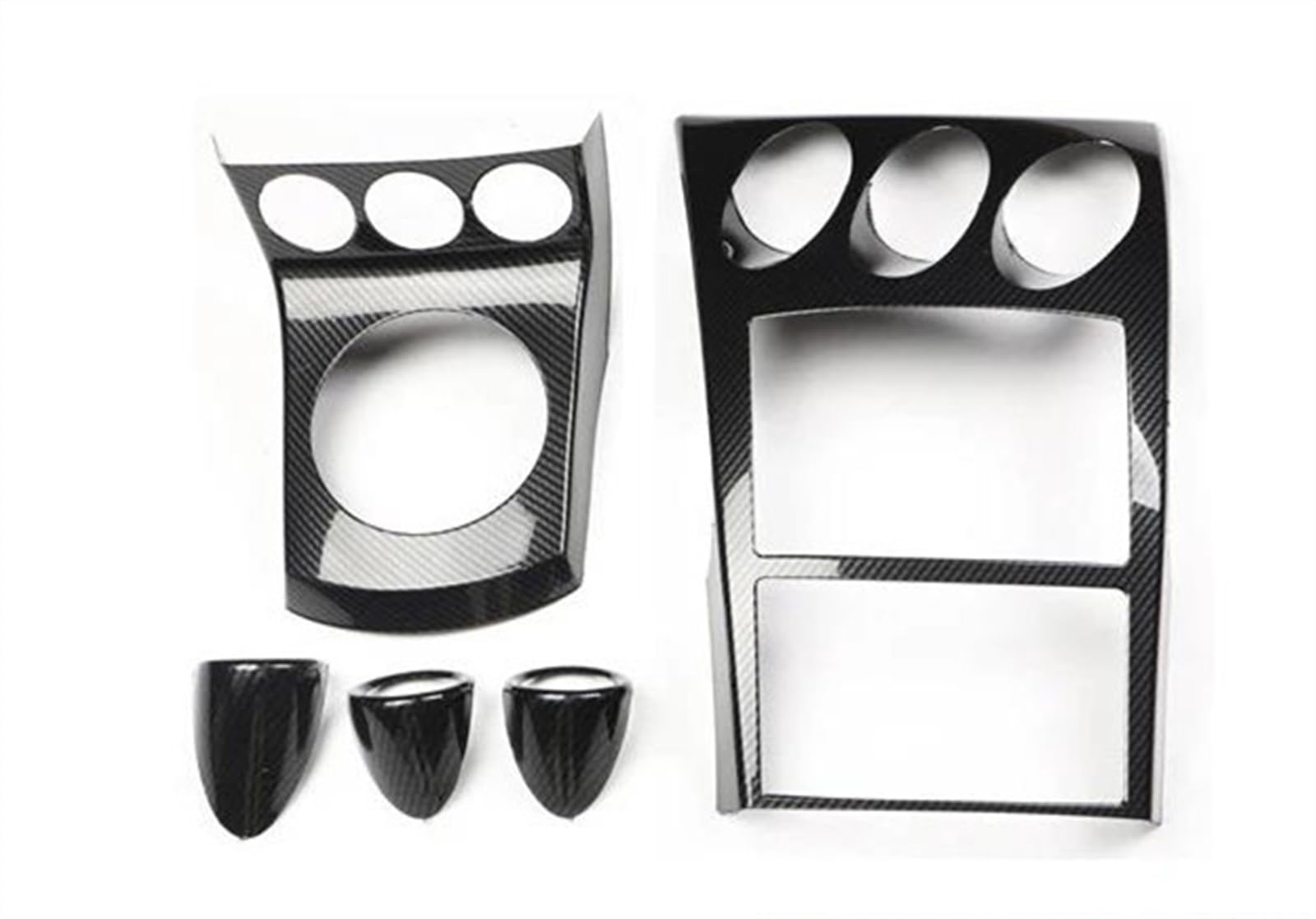 Csspdm Type A At 5Pcs Center Console Gear Decorative Cover Decal For Nissan 350Z Z33 2003-2006 Car Interior Accessories Modification(Type A At 5Pcs)