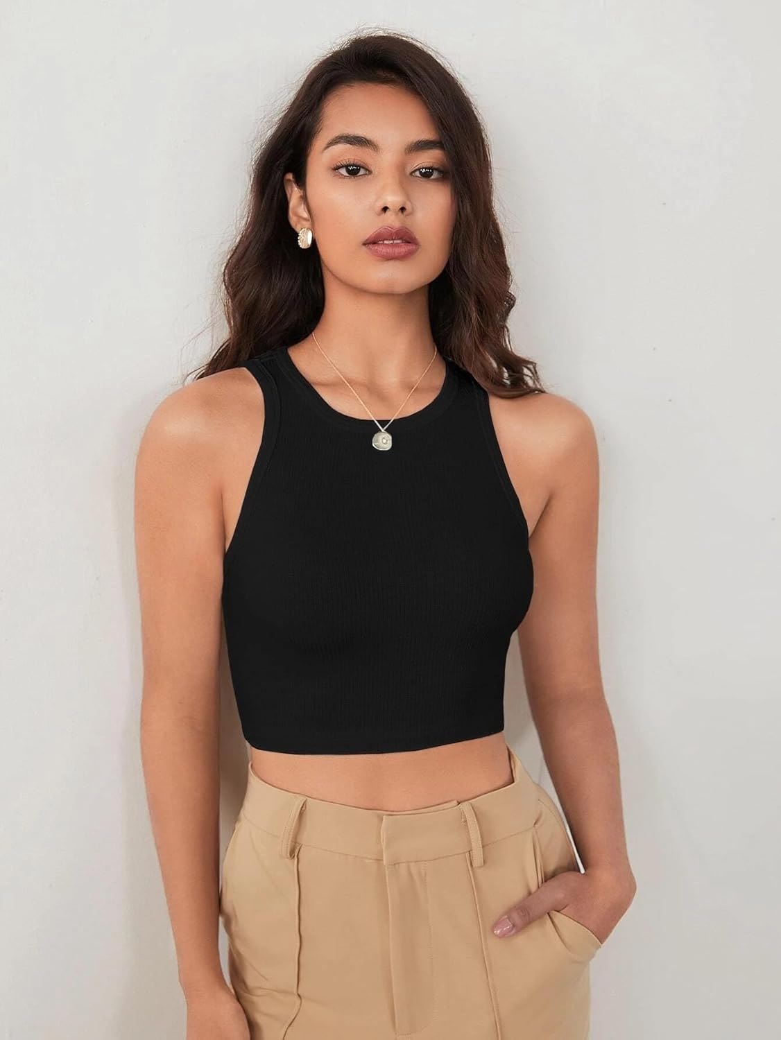 Toochki Tops for Women Crop Top for Women’s Tank Activewear Tee Sports Western Casual Cotton Camisole