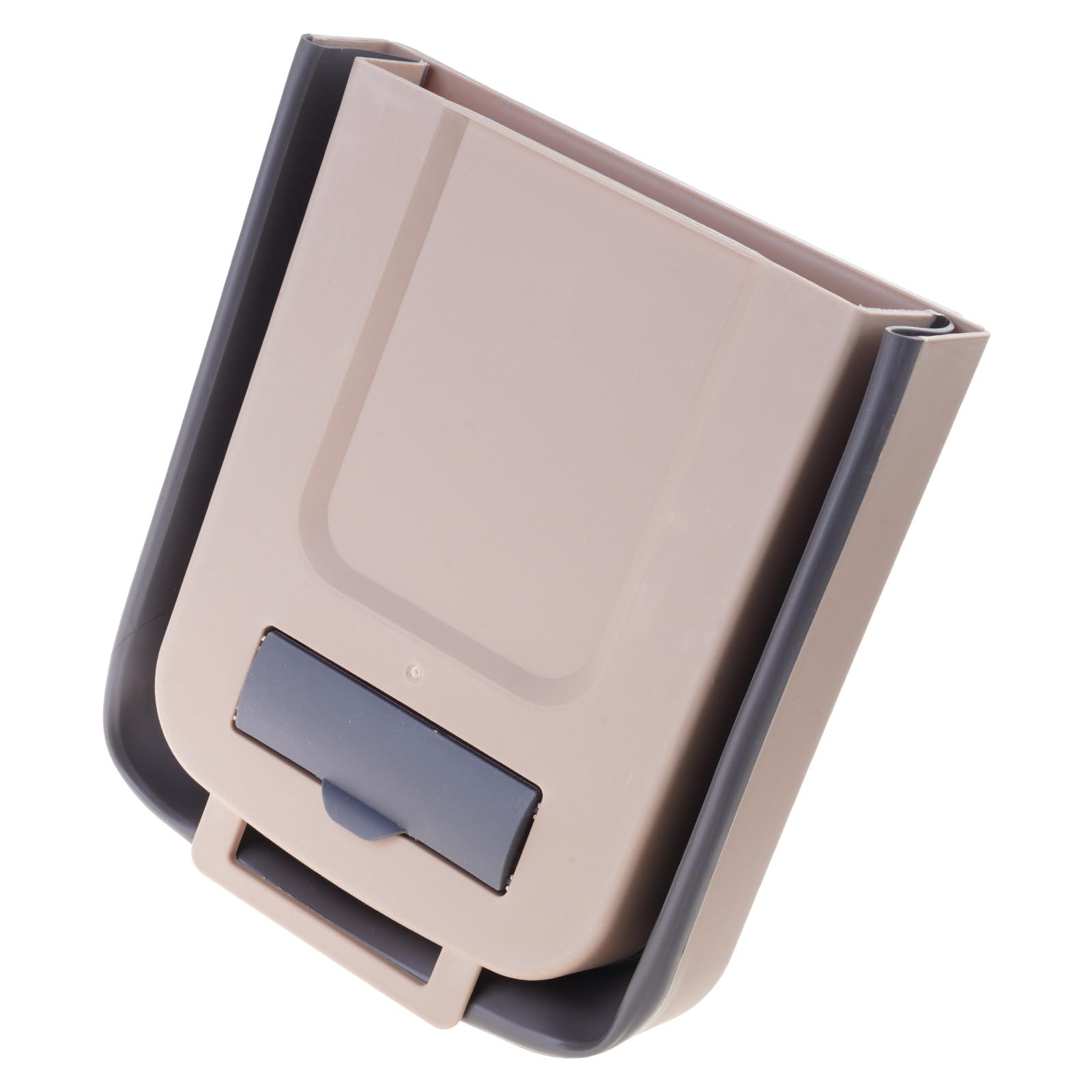 Kalttoy Coffee Color 7L / 10L Capacity Wall Mounted Trashcan Car Space Saving Garbage Container For Motorhomes Home Car Kitchen Folding Waste Bin