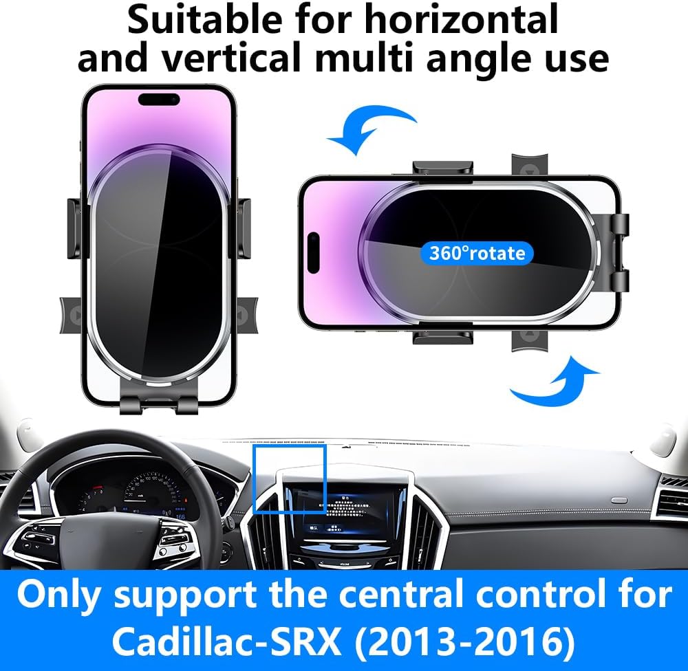 Car Phone Holder for Cadillac SRX 2013 2014 2015 2016 Auto Accessories Navigation Screen Bracket Interior Decoration Dashboard Cell Mobile Phone Mount Holders case Accessory