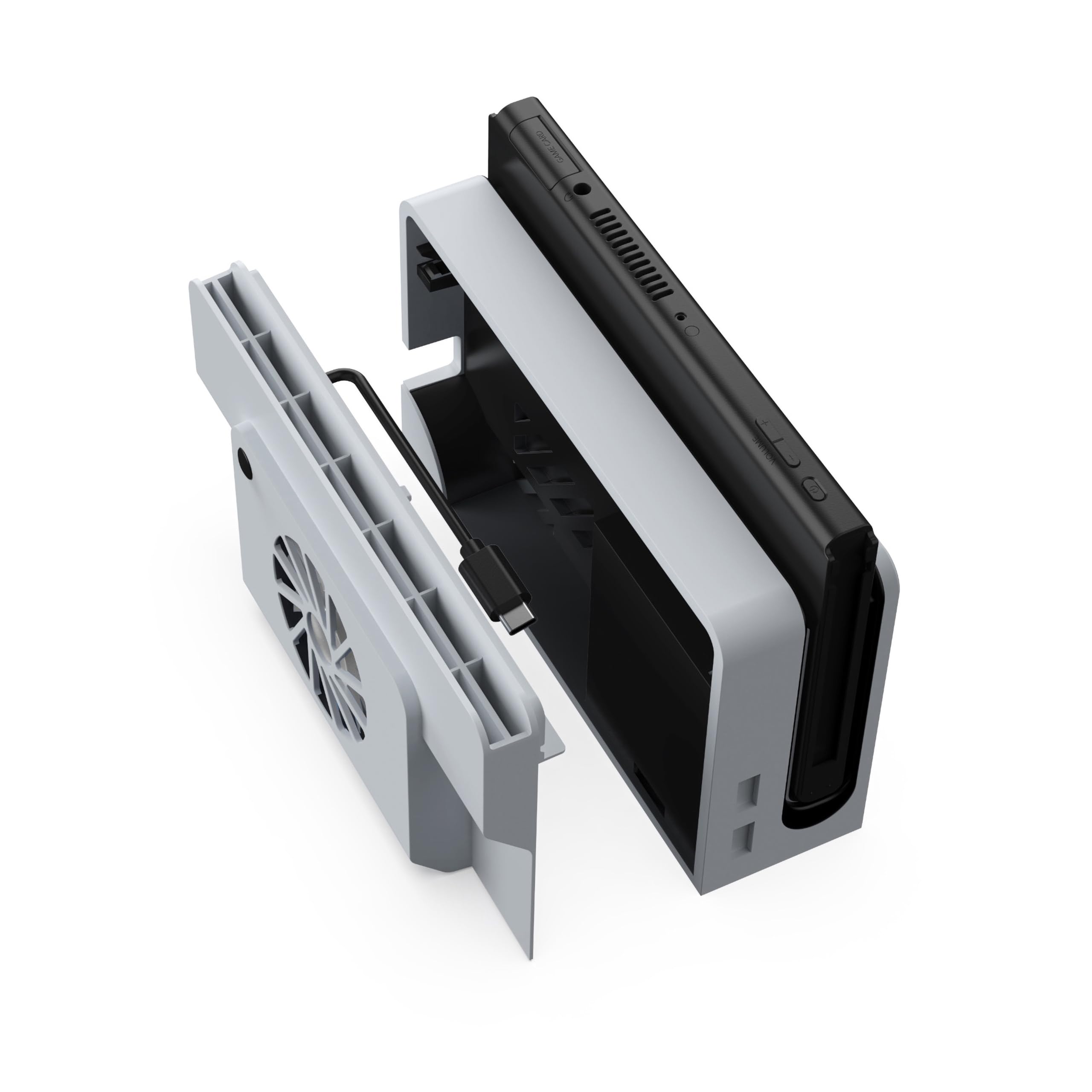 Dobe Ventilateur de Refroidissement Switch OLED, Puissant et Silencieux Commutateur OLED Dock Fan, Switch OLED Accessoires - Blanc (TNS-1155)