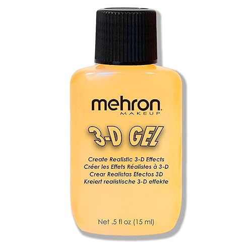 Mehron Gel de maquillaje 3D | Maquillaje de efectos especiales de gelatina | Gel de maquillaje y cicatrices de Halloween FX | Piel falsa para