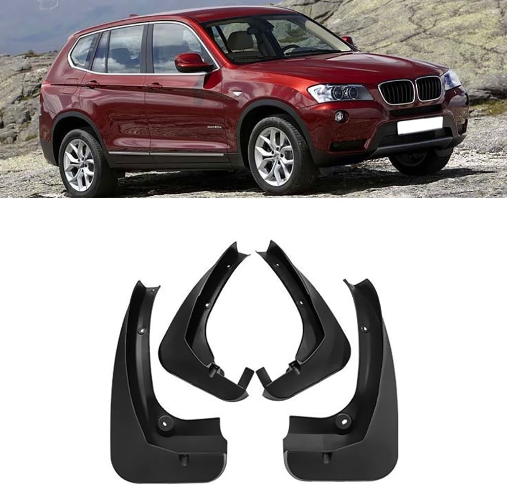 WeiYH No Drill Mud Flaps for Car Front Rear Wheel for BMW X3 2011-2017
