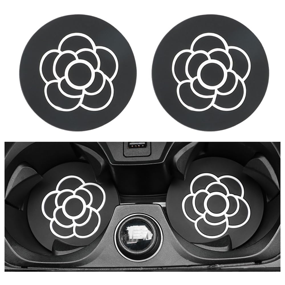 2 Sottobicchieri Auto In Silicone - 6,5 Cm - Compatibili Con Fiat 500 - Antiscivolo E Impermeabili - Foto 9