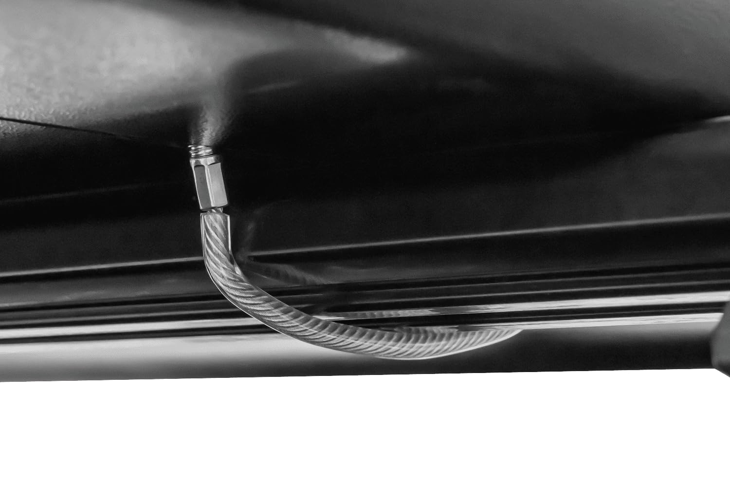 Stella 370 Dachbox 240L Mattschwarz, 50 kg Tragkraft einseitig öffnend, kompakter Dachträger 134 cm für Gepäck mit Flexi Fit Montagesystem