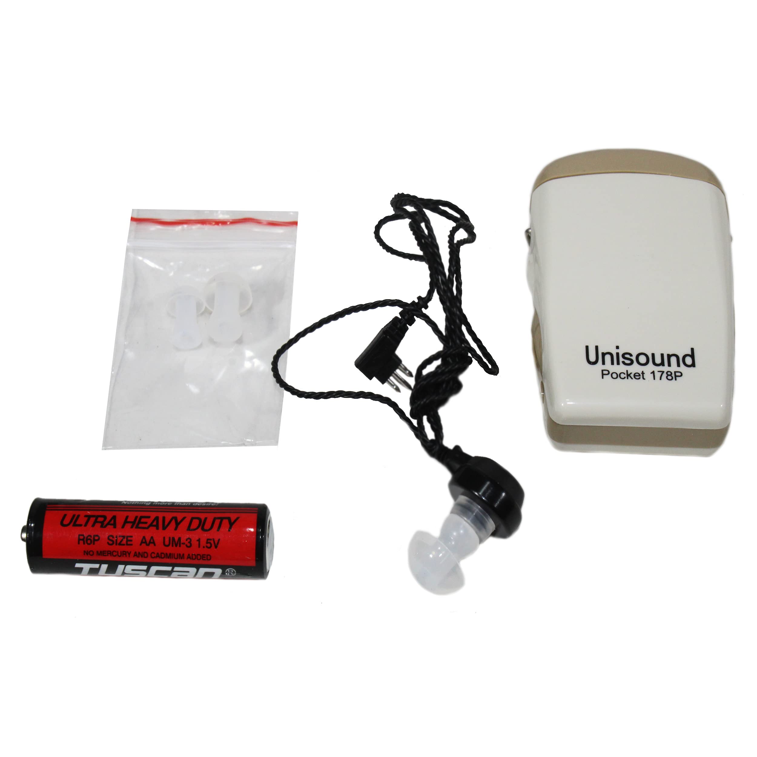 Unisound 3Pin Pocket Hearing Aids Machine - Heigh Power for old age - Model 178- Sound Enhancement Amplifier/Hearing Aid-image-28