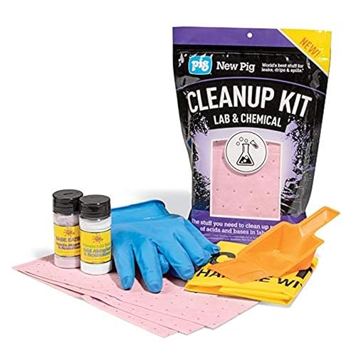 PIG PM50002 - Kit de limpieza química para derrames de laboratorio pequeños, 9.25 pulgadas de largo x 4 pulgadas de ancho x 13 pulgadas de alto