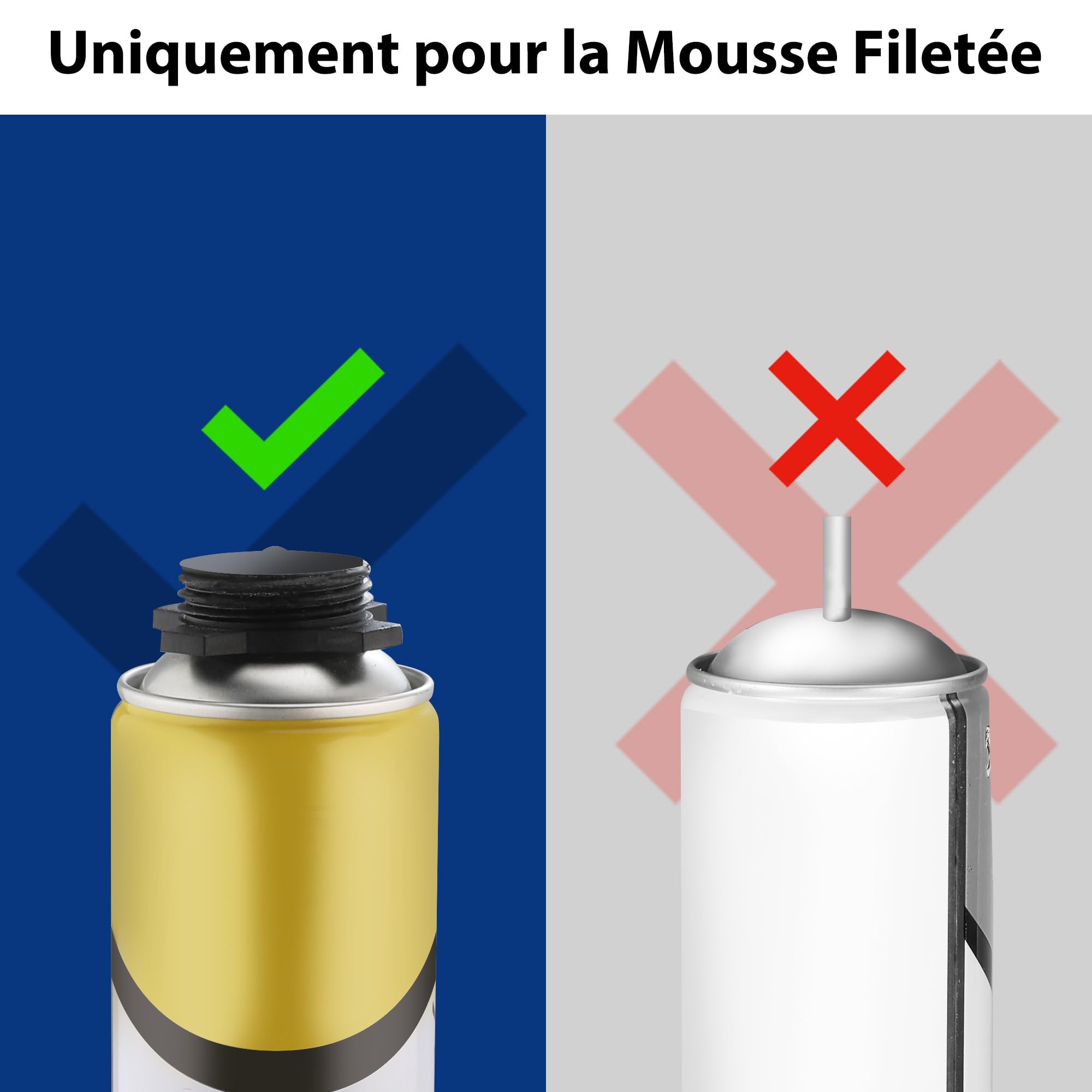 WORKPRO Pistolet Mousse Polyurethane, Pistolet à Mousse, Pistolets à Mousse Expansive PU, Réglage d'une Seule Main, Sortie de Mousse Réglable et Précise pour Calfeutrage, Etanchéité, Remplissage