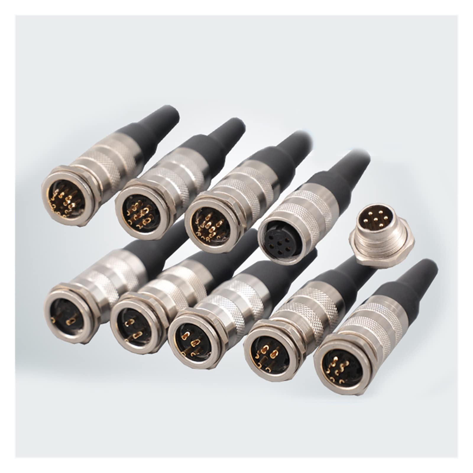 Artemisia J09 wasserdichter M16-Sensorstecker 2 3 4 5 6 7 8 12 14 16 19 24-polige Buchse Stecker PBC-Panel (Color : 16 pin)