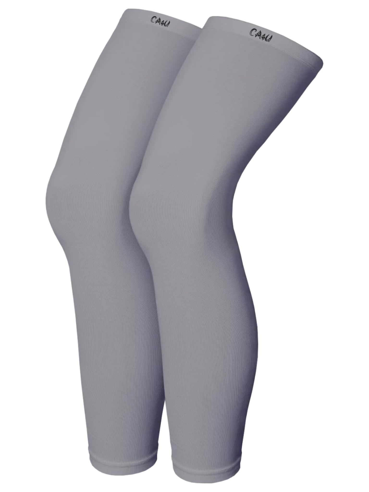 92% Nylon, 8% Spandex Compression Leg Sleeves For Unisex Calf For Running, Cycling,Sports,Muscle Recovery, Anti-Slip, Durable Leg Sleeves For & Circulation Grey Colour