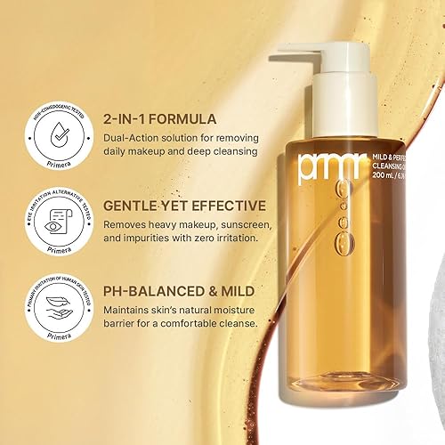 Miniatura 4 de Primera (PRMR Oil To Foam Cleanser Korean Deep Cleansing Oil, Daily Makeup Remover, Blackheads, Dust and Dirt Removal, Pore Cleaning, Hyaluronic