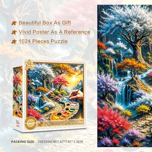 PQIKTUV 1024 Piece Jigsaw Puzzle for Adults, - image 5