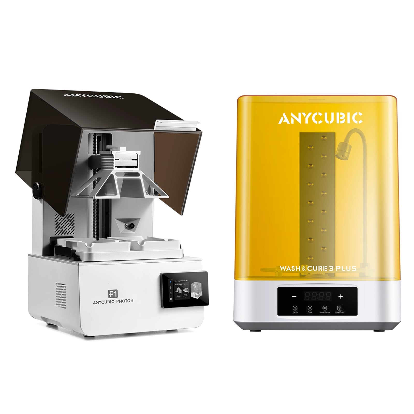 Anycubic Photon P1 (mit Dual-Color/-Material-Druckplattform) und Wash and Cure 3 Plus Bundle