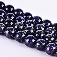 Vista 24 de Asingeloo Cuentas de piedra natural de lapislázuli para hacer joyas, manualidades hechas a mano (0.315 pulgadas, lapislázuli azul)
