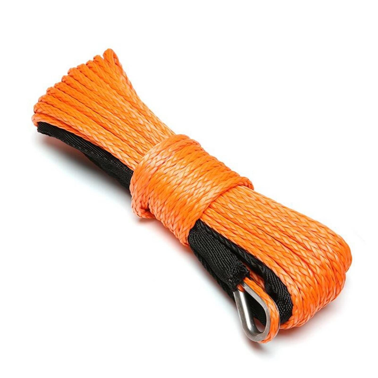 Cinturón de Remolque de Emergencia for Coche, Cable de cabrestante for vehículo de 5700lbs, Cuerda de Remolque de Repuesto for recuperación SUV sintética, Accesorios for Exteriores Cuerda (Colo