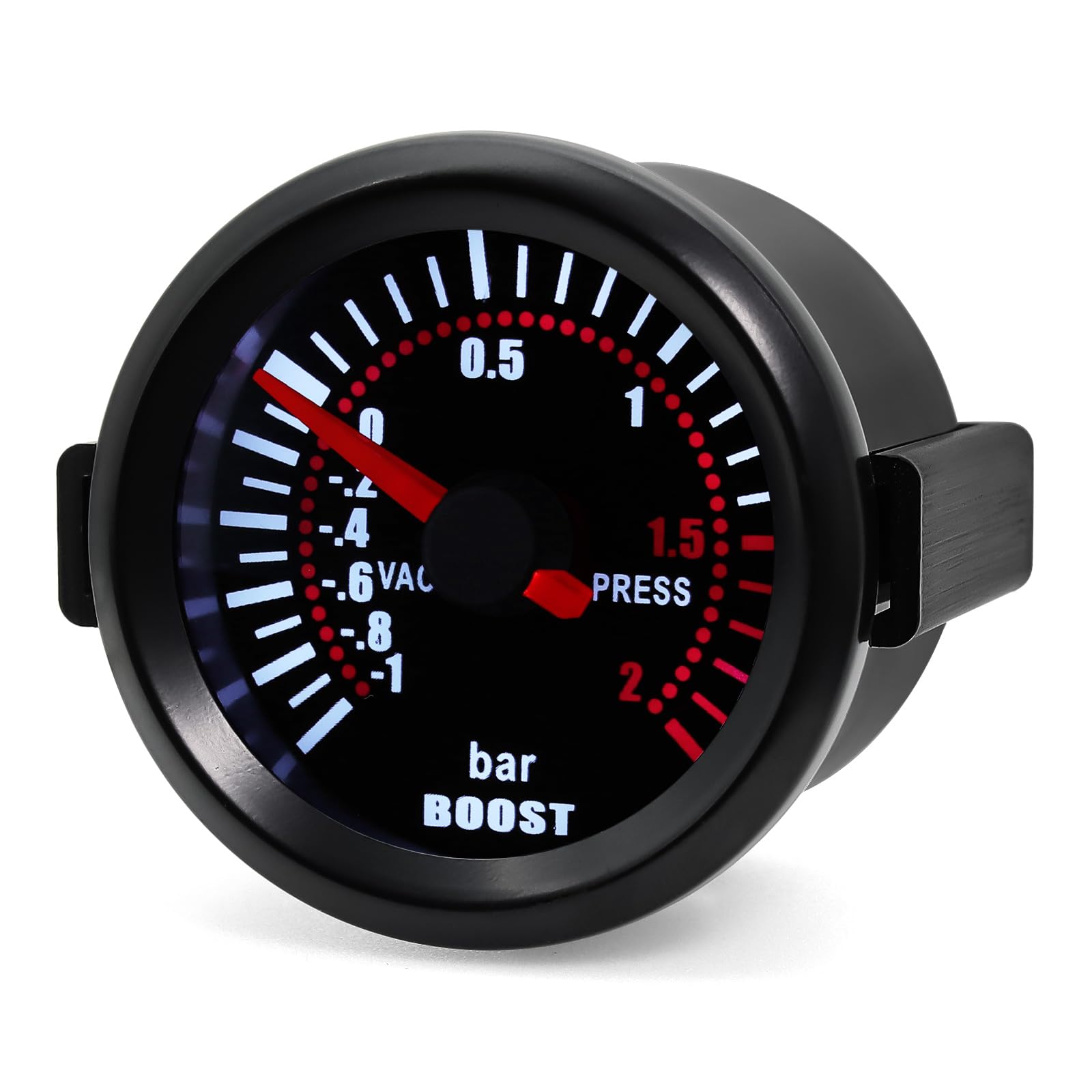 2" 52mm Bar LED Light Boost Meter Zeiger Kit Druck Turbo Ladedruckanzeige Meter DC 12V Digital Turbo Boost Messgerät Universal