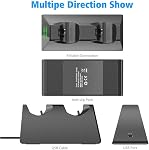PS4 Contrôleur Chargeur,PS4 Poste de rechargeur double contrôleur pour PS4Dual Chargeur avec écran d'affichage de l'état de charge pour PS4 Mince / PS4 Pro Contrôleur(indicateur vert+rouge)