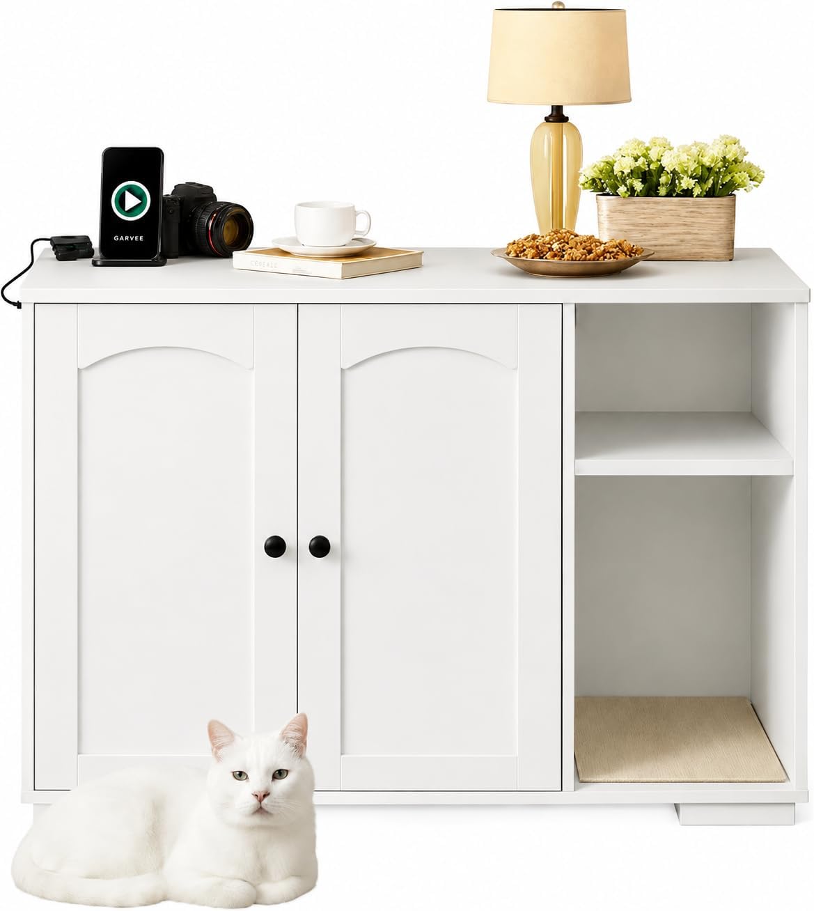 Garvee Cat Litter Box Enclosure, Large Cat House