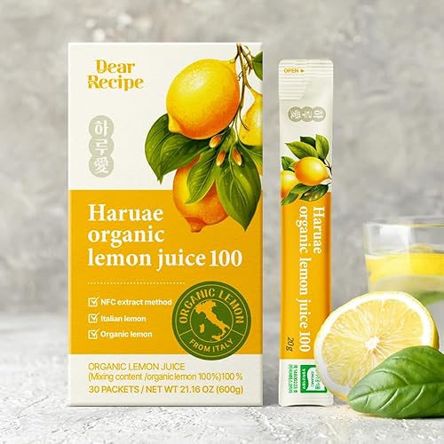 Miniatura 3 de Limón entero orgánico 100% puro NFC en 1 barra, 30 palitos individuales en paquete, limón italiano, prensado en frío, producto de Corea, sin OMG,