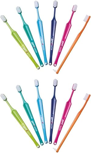 Paro Cepillo de dientes S39  Cepillo de dientes extra sensible con cerdas suaves  Interter Space F intercambiable  5 filas, 39 mechones (paquete de