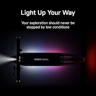 Segway Ninebot E2 Plus II/E2 Pro/E3 Pro Electric Scooter, 15.5–20 MPH, Long Range, Dual Elastomer Suspension (E3 Pro only), Foldable Adult Scooter, UL 2272 & 2271 Certified