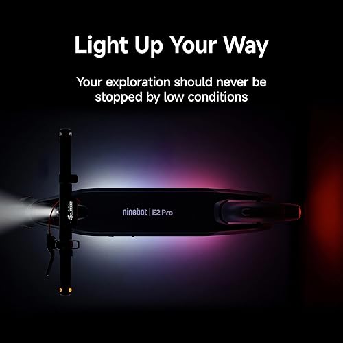 Vista 13 de Segway Ninebot E2 Plus II/E2 Pro/E3 Pro Electric Scooter, 15.5–20 MPH, Long Range, Dual Elastomer Suspension (E3 Pro only), Foldable Adult Scooter