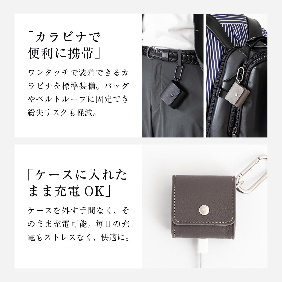 Amazon | [Dom Teporna] イヤホンケース 本革 SoundcoreLiberty4対応