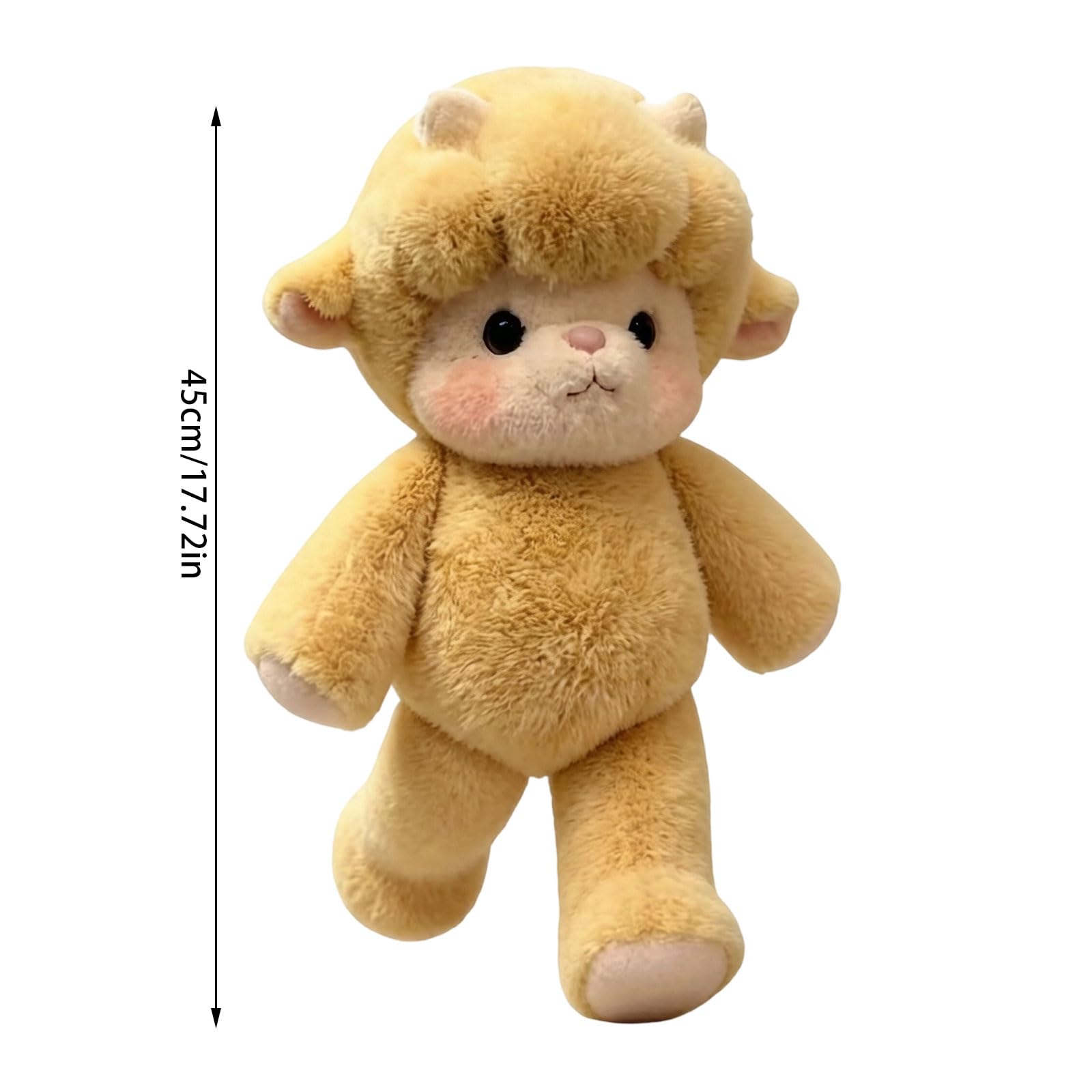 Peluche Che Corre- Peluche mucc Che Corre a 45cm Cuscino Morbido E Soffice, Bambola Da Collezione a Forma Di Pecora In Stile Cartone Animato, Animale Di Pe luche Per Uomini, Donne, Bambini E Ragazzi