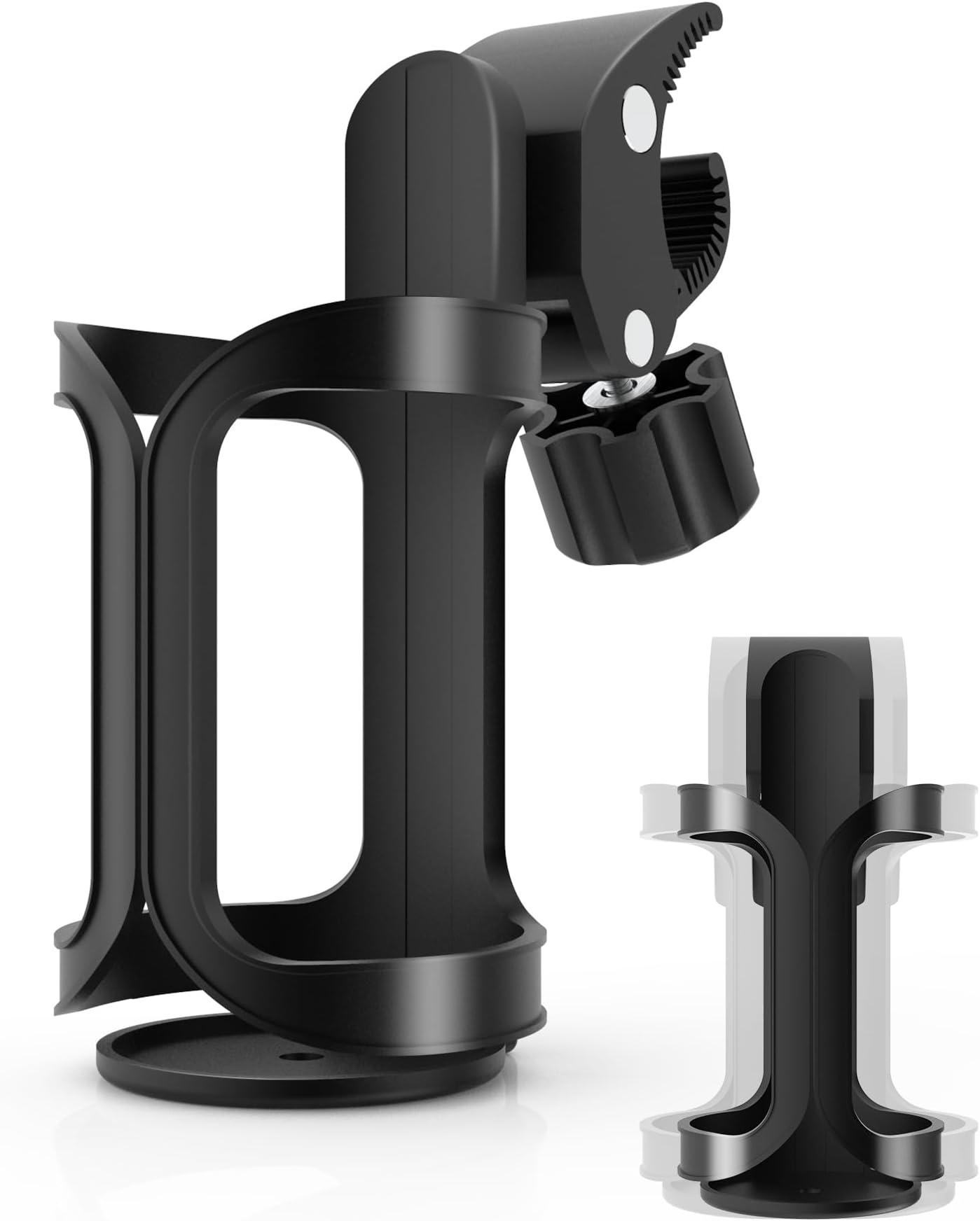 Orco Bike Bottle Holder, Black Bicycle Cup Holder 360 Degrees Rotation