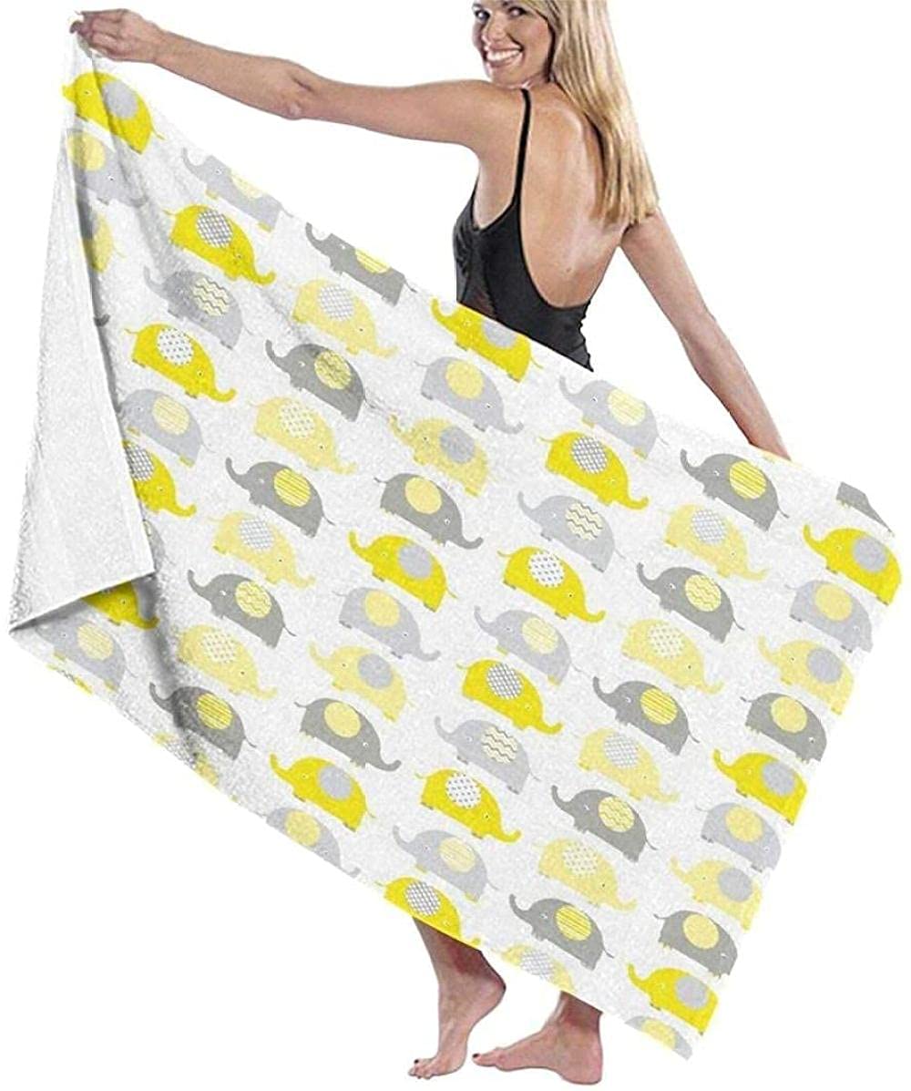 Toalla de Playa Grande 80x130cm,Elefante Lindo ,Toalla Microfibra,Suave,Absorbente Viaje Toallas de Mano de Hombres,Niños,Natación,Playa,Camping