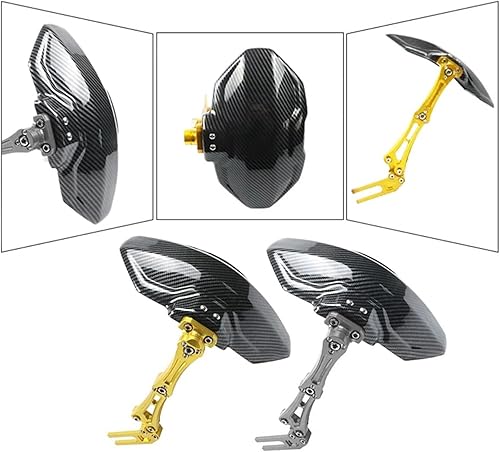 Miniatura 5 de Rong Store - Guardabarros universal para rueda trasera de motocicleta, guardabarros para Yama-ha TMAX 530 Suzuki GN125 Kawasa-ki Z900 (color : como