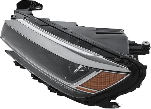 Left Headlight for 2020-2022 VW Passat S/SE/R-Line NON-SEL Models - LED Headlight Assembly with DRL, Clear Lens, Direct Replacement OEM 561941081A