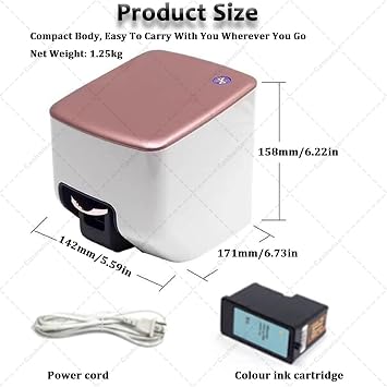 Commercial Nail Printer, Electric Nail Painting Machine,Digital Automatic Color Nail Art Machine with Fast Drawing In 10s/Customized Printing Content/Automatic Nail Size Recognition