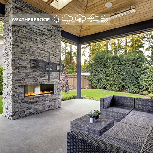 Mount-It! Outdoor TV Mount Weatherproof, Anti-Rust Anti-Corrosion Outside TV Bracket for Patio, Gazebo and Exterior, Fit - Additional View