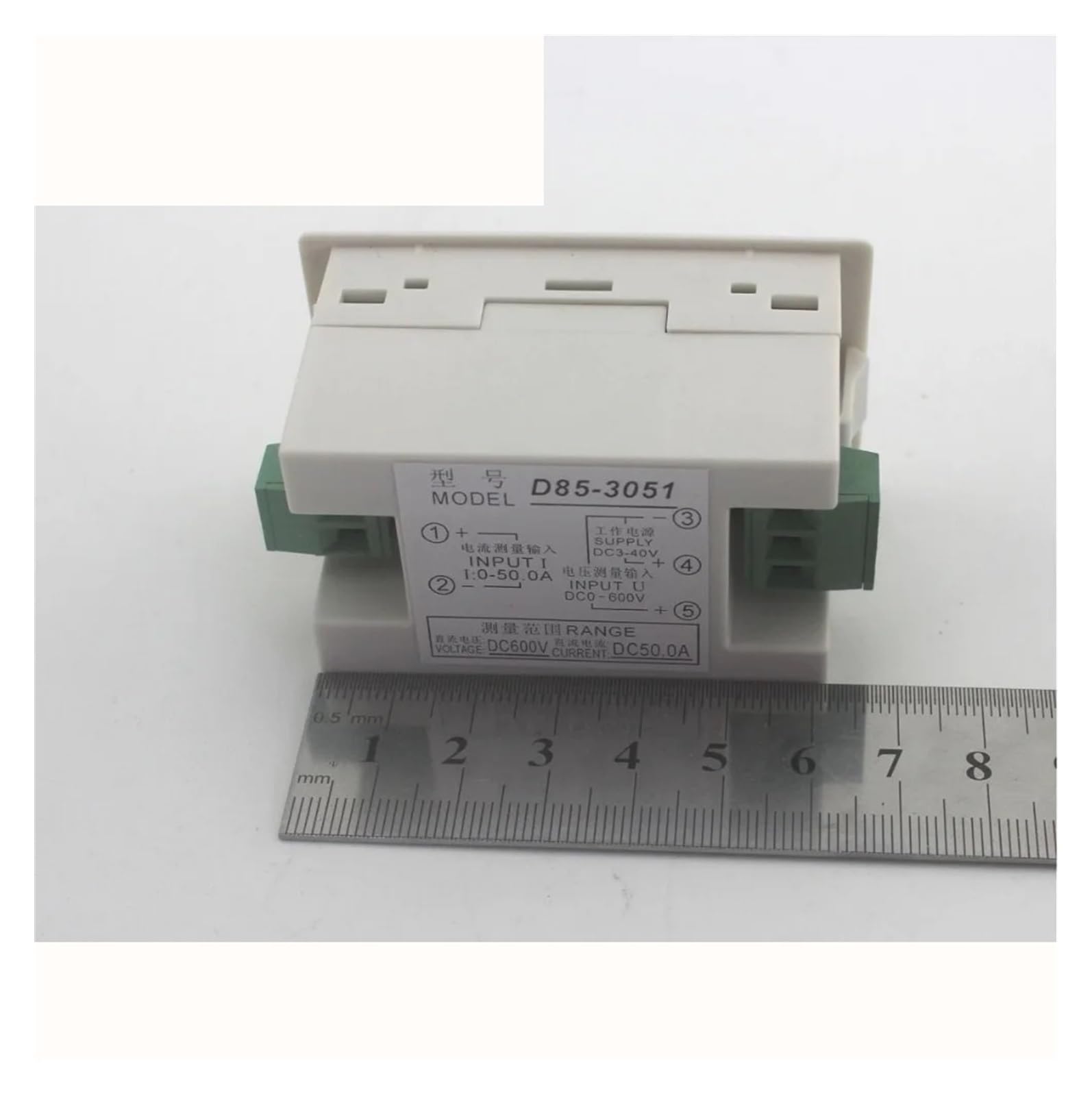 Dual LCD Display DC Voltage and Current Meter Voltmeter Ammeter Range DC 0-199.9V 0-10A Blue Backlight DC 3~40 Input ZUZAOJUYIN