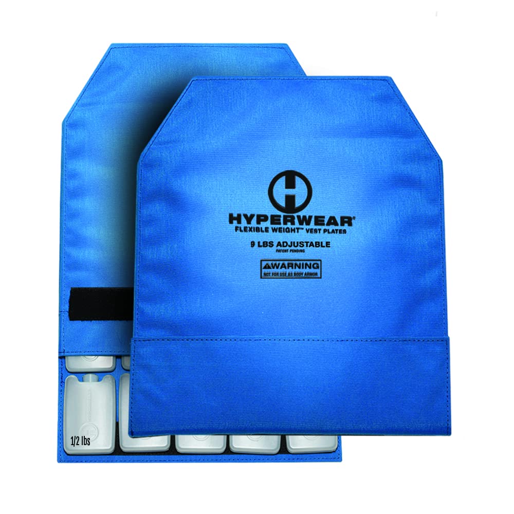 HYPERWEAR FlexLoad™ Adjustable Rucking Plates – Flexible, Low-Profile Weight System for Rucking Backpacks & Weighted Training