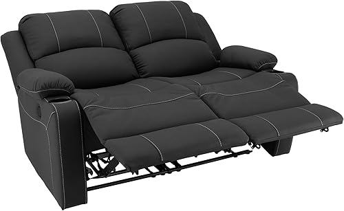 Miniatura 48 de Asientos reclinables de pared de 58 pulgadas Sofá reclinable doble para caravana Sofá RV Sofá reclinable de pared Asiento de teatro RV