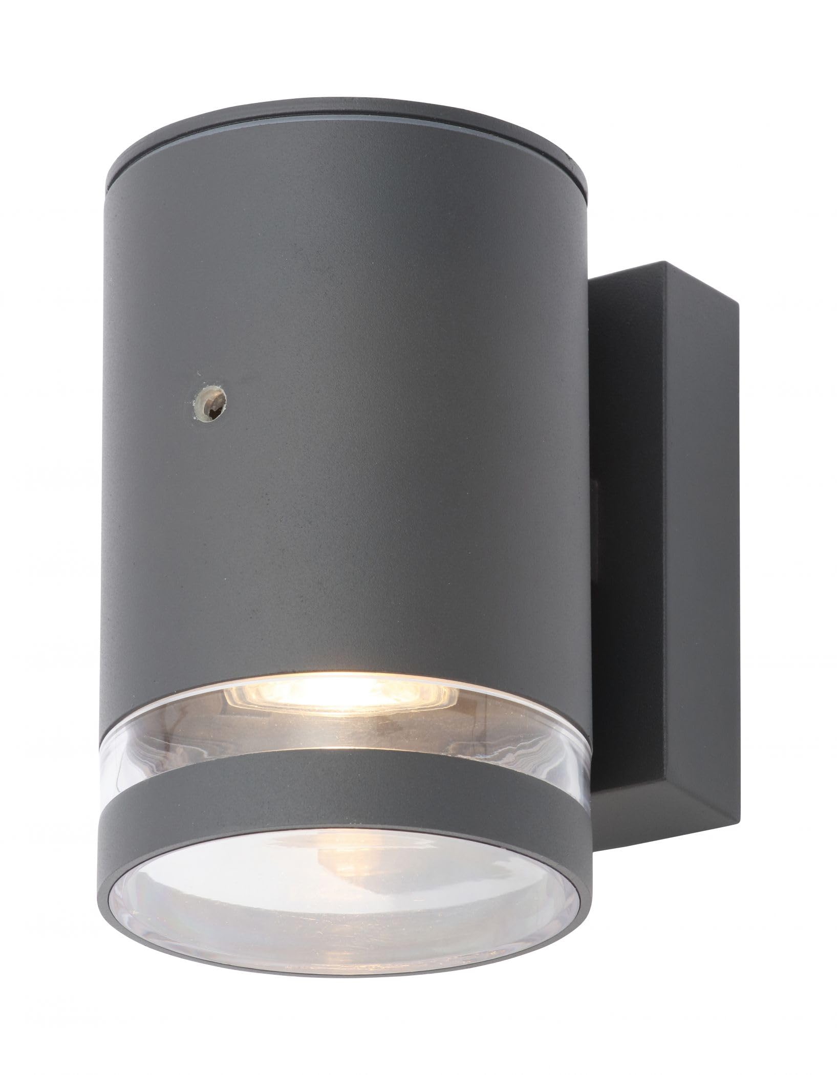 Forum Zn-34043-Anth Lens Wall With Photocell SingleAnthracite Light from B&Q