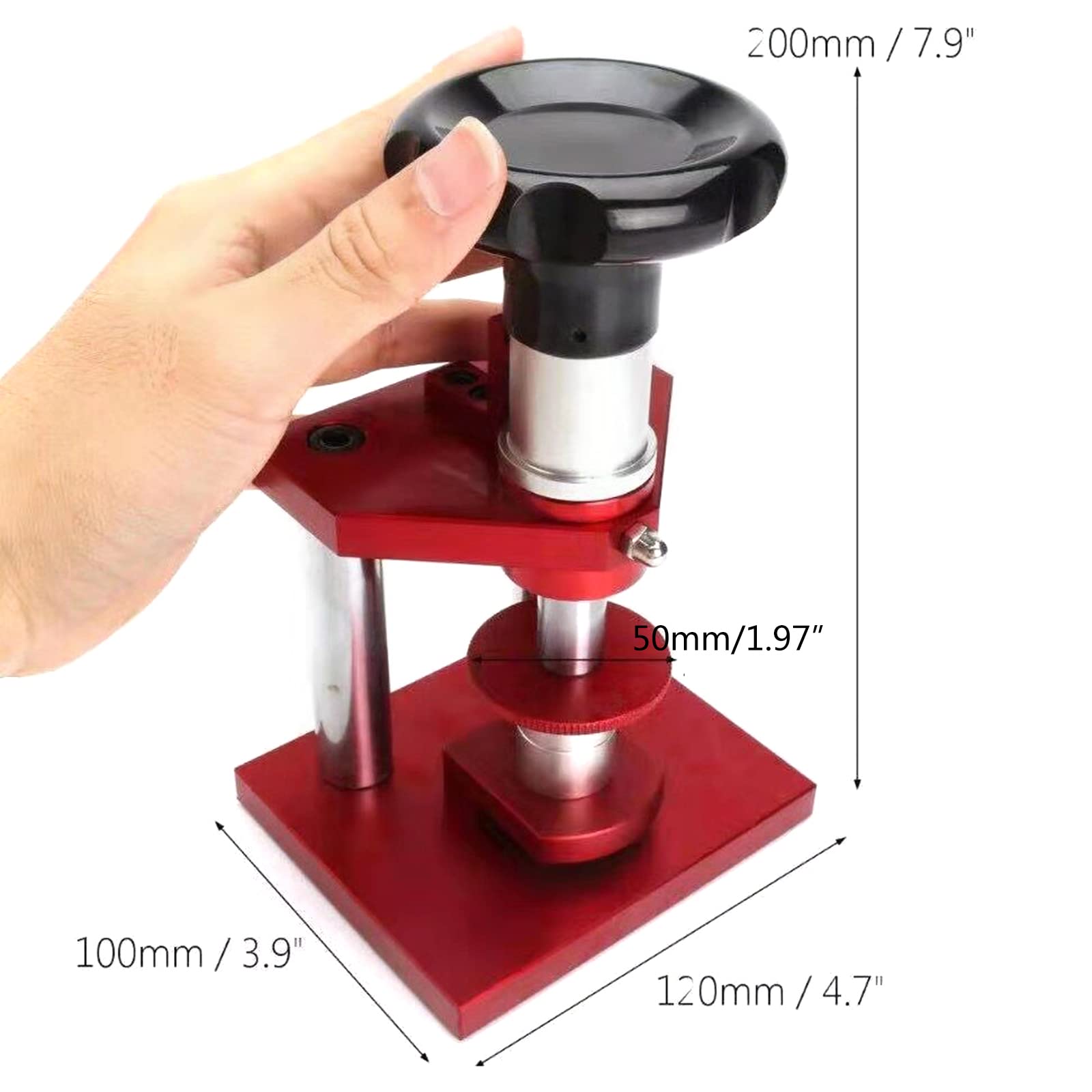 Herramienta de prensa de reloj, herramientas de reparación de relojes de cristal para cerrar relojes para caja después de la reparación de trabajo, fácil de usar