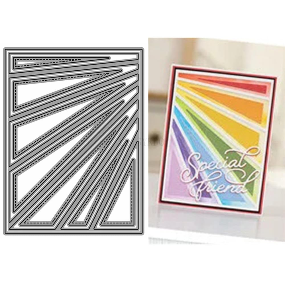 Geometry Die Cuts for Card Making, Background Board Metal Cutting Dies for Paper Scrapbooking, DIY Stencils for Album Party Wedding Festivals Decoration