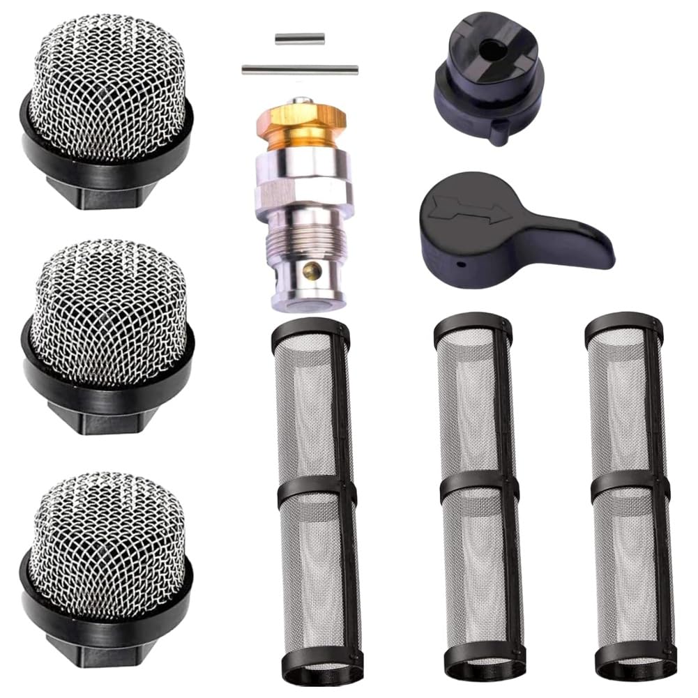 Turodeuo 246385 246384 Filter Set and 235014 Prime Sprayer Valve, Drain Valve for 210 230 390 395 490 495 595 3400 Aftermarket